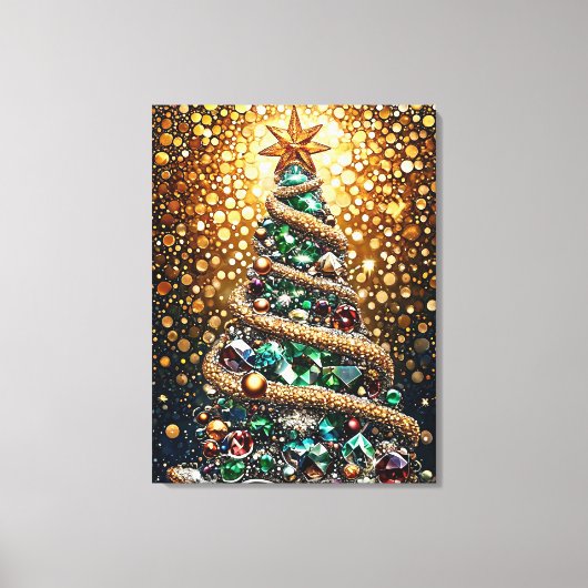 kerstboom canvas afdruk (Voorkant)