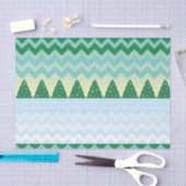 Kerstboom Chevron Scene Tissuepapier (Craft)