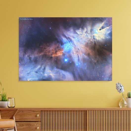 Kerstboom Cluster - Distinguished Canvas Afdruk (Insitu (Woonkamer))