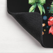 Kerstboom Coquette Bow Santa Claus Snoep Muismat (Hoek)