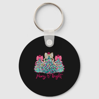 Kerstboom Coquette Merry And Bright Sleutelhanger