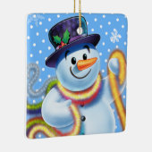 Kerstboom decoratie Snowman & tinsel. (Rechts)