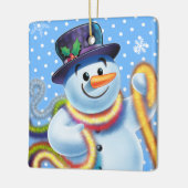 Kerstboom decoratie Snowman & tinsel. (Links)