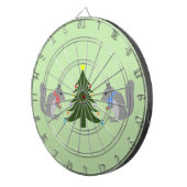 Kerstboom decoreren eekhoorns dartbord (Voorkant Rechts)