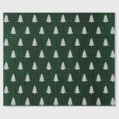 kerstboom - donkergroene omhulling cadeaupapier (Vlak)