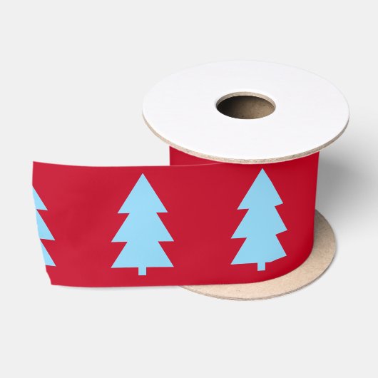 Kerstboom Donkerrood Lint (Spoel)