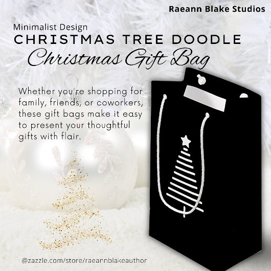 Kerstboom Doodle Cadeautas