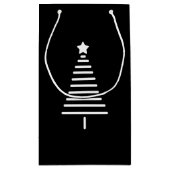 Kerstboom Doodle Cadeautas (Achterkant)