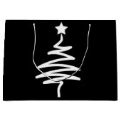 Kerstboom Doodle Cadeautas (Voorkant)