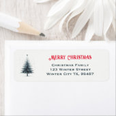 Kerstboom Elegante Retour Adres Labels (Insitu)
