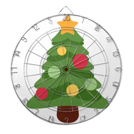kerstboom emojis dartbord (Voorkant)