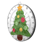 kerstboom emojis dartbord (Voorkant Rechts)