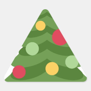 kerstboom emojis driehoek sticker