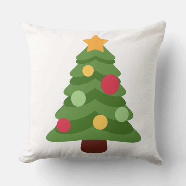 kerstboom emojis kussen (Voorkant)