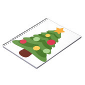 kerstboom emojis notitieboek (Linkerzijde)