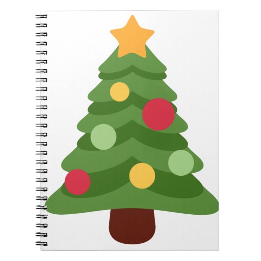 kerstboom emojis notitieboek (Voorkant)