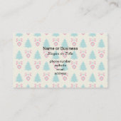 Kerstboom en Bauble Pattern Visitekaartje (Achterkant)