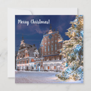 Kerstboom en Blackhead-huis in Riga