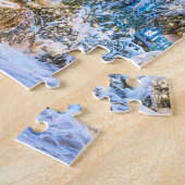 Kerstboom en Blackhead-huis in Riga Legpuzzel (Zijkant)