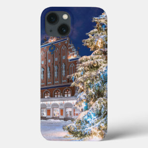 Kerstboom en Blackheads-huis in Riga iPhone 13 Hoesje