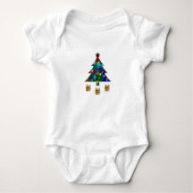 Kerstboom en Cadeaus Baby Bodysuit