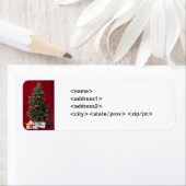 Kerstboom en geschenken Avery Label (Insitu)
