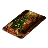 Kerstboom en geschenken magneet (Linkerzijde)