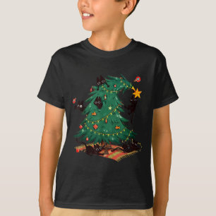 Kerstboom En Kat Schattige Kerst Kat Liefhebber  T-shirt