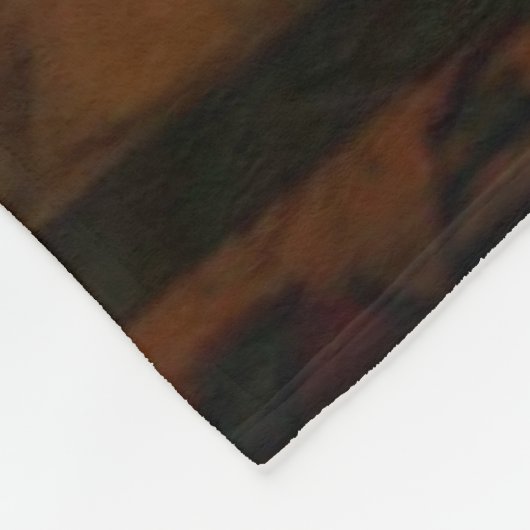 Kerstboom en open haard fleece deken (Hoek)