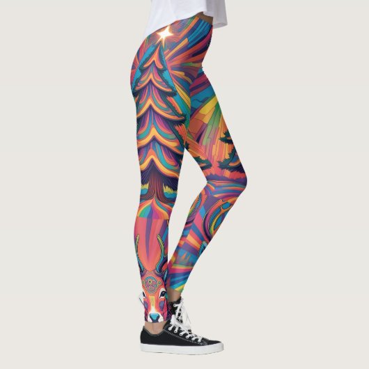 Kerstboom en rendier leggings (Rechts)