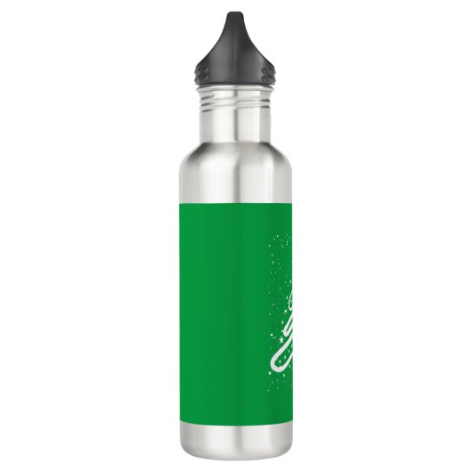 Kerstboom en sneeuwval waterfles (Links)