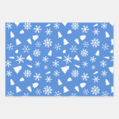 Kerstboom en sneeuwvlokken inpakpapier vel (Voorkant 3)