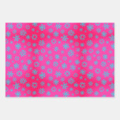 Kerstboom en sneeuwvlokken inpakpapier vel (Voorkant 2)