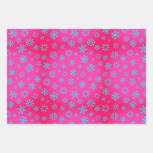 Kerstboom en sneeuwvlokken inpakpapier vel (Voorkant 2)