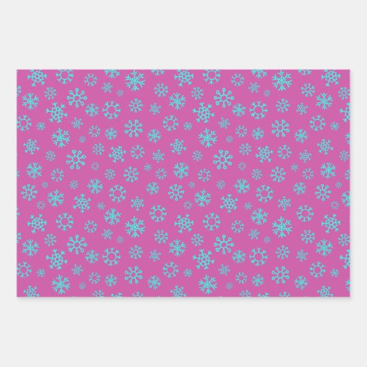 Kerstboom en sneeuwvlokken inpakpapier vel (Voorkant)