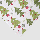 kerstboom en snoeischopflakken tissuepapier (Detail)