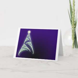 Kerstboom en Ster Feestdagen Kaart