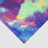 KERSTBOOM EN STERREN WATERVERF TISSUEPAPIER (Detail)