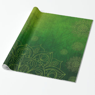 Kerstboom en Stocking Whimsey Cadeaupapier