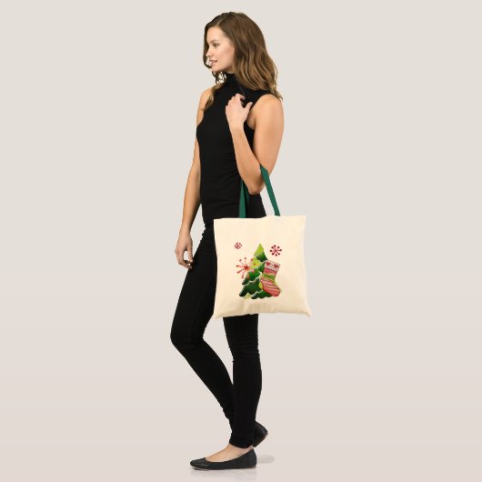 Kerstboom en Stocking Whimsey Tote Bag (Voorkant (model))
