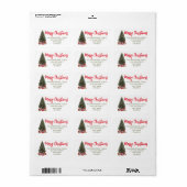 Kerstboom Etiket (Full Sheet)