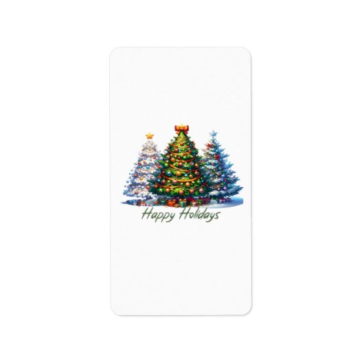 kerstboom etiket (Voorkant)