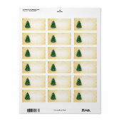 Kerstboom, etiketten (Full Sheet)