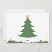 Kerstboom Familie Kerstkaart (Achterkant)