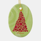Kerstboom Familienaam Ornament Keepsake (Achterkant)