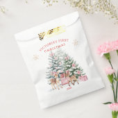 Kerstboom Fawn Baby's eerste kerst Bedankzakje (Gezegeld)