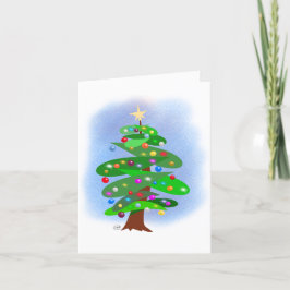 Kerstboom Feestdagen Kaart