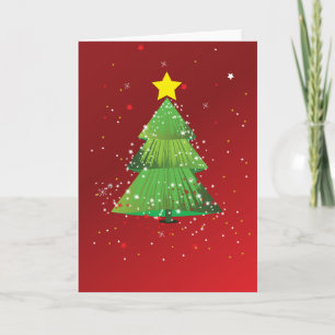 Kerstboom Feestdagen Kaart