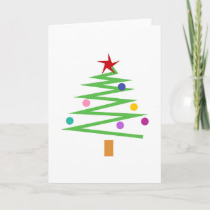 kerstboom feestdagen kaart