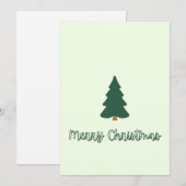 Kerstboom Feestdagenkaart (Voorkant / Achterkant)